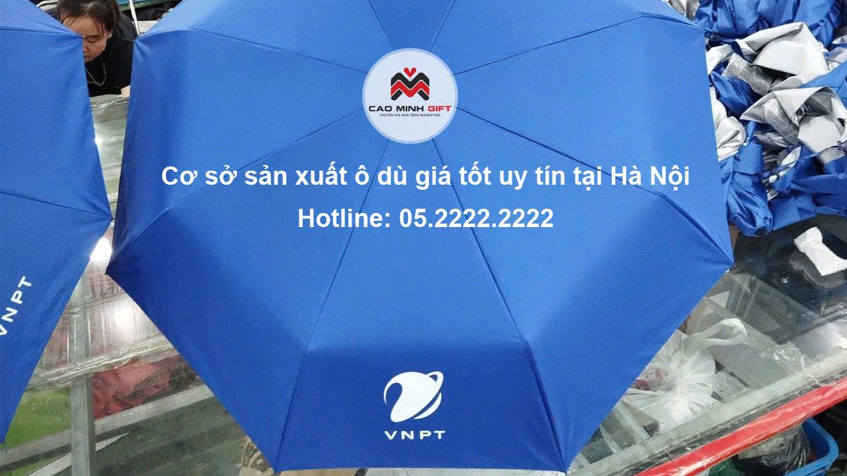 Cơ sở sản xuất ô dù giá tốt uy tín tại Hà Nội - Cao Minh gift