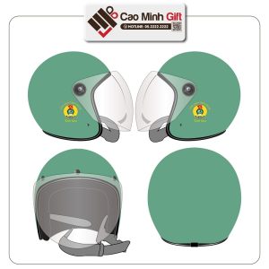 in logo lên mũ bảo hiểm