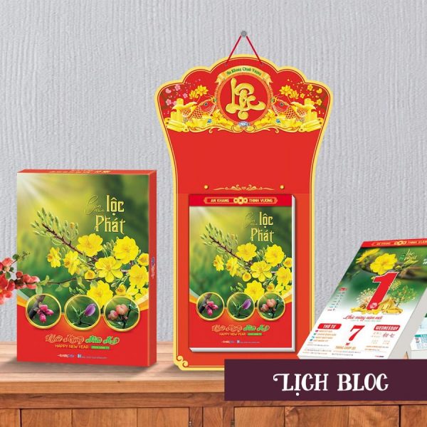 Cao Minh gift - chuyên cung cấp lịch tết in logo số lượng lớn với nội dung theo yêu cầu của khách hàng
