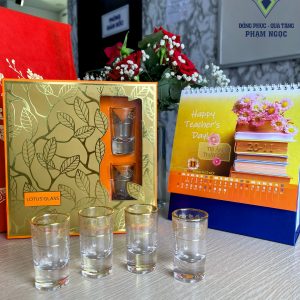 Cao Minh gift - chuyên cung cấp cốc thủy tinh in logo số lượng lớn với nội dung theo yêu cầu của khách hàng