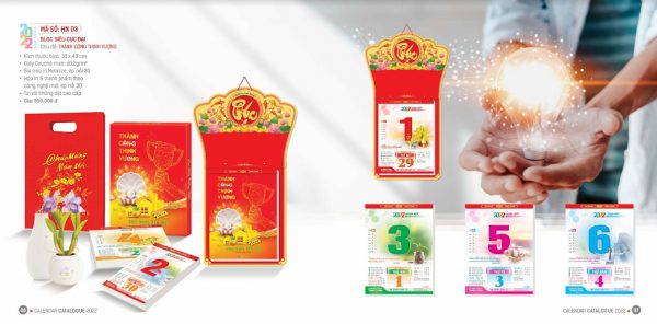 Cao Minh gift - chuyên cung cấp lịch tết in logo số lượng lớn với nội dung theo yêu cầu của khách hàng