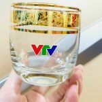 Cốc thủy tinh in logo VTV