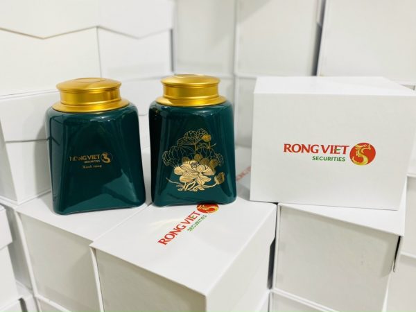 hộp đựng trà in logo rồng việt