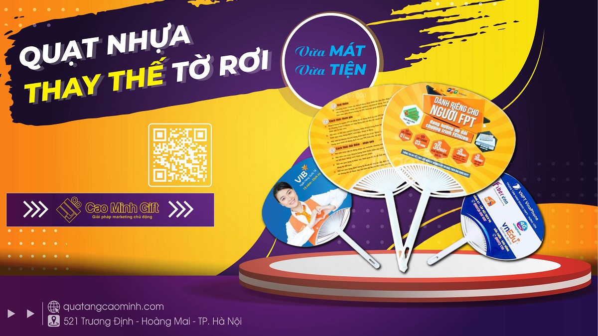 Quạt nhựa quảng cáo - Giải pháp maketing chi phí siêu rẻ