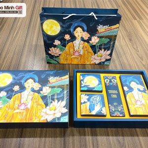 Hộp đựng bánh trung thu họa tiết cô tấm