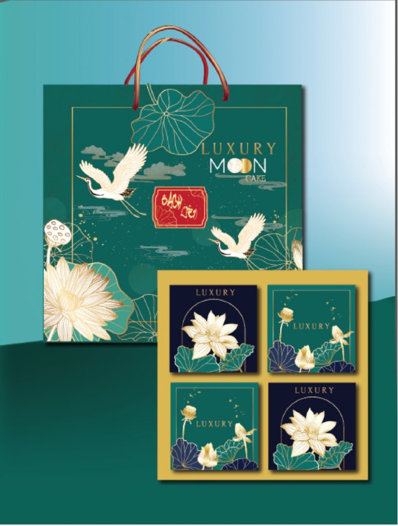 Hộp đựng bánh trung thu được sản xuất theo yêu cầu