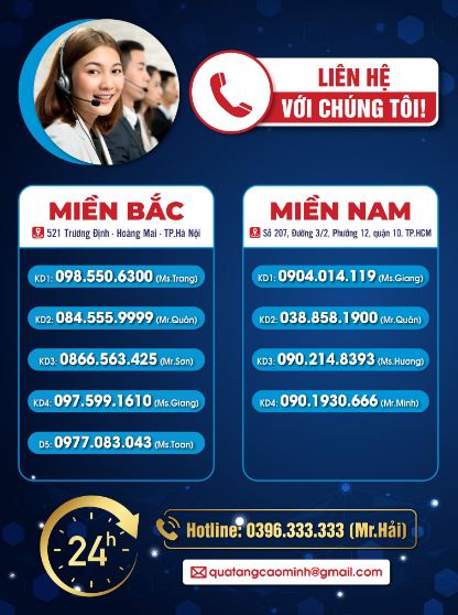 Hotline liên hệ Cao Minh gift