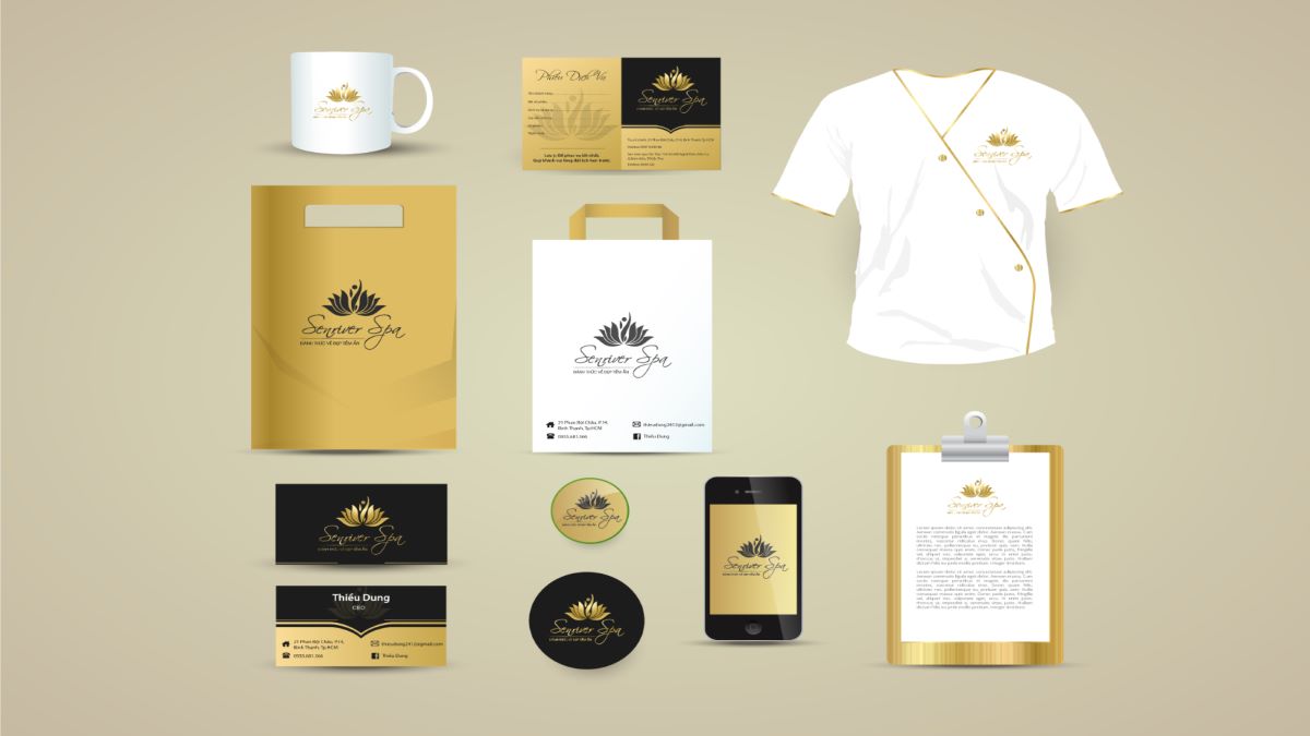 Bộ nhận diện thương hiệu spa