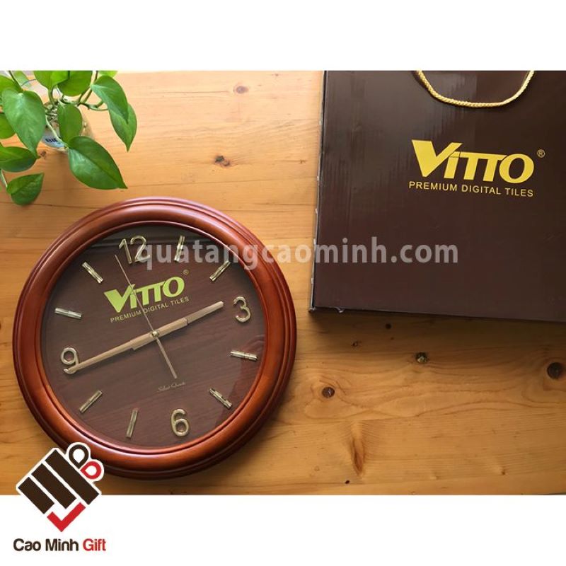 Đồng hồ treo tường in logo