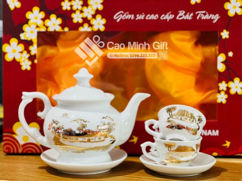 Quà tặng ấm chén in logo