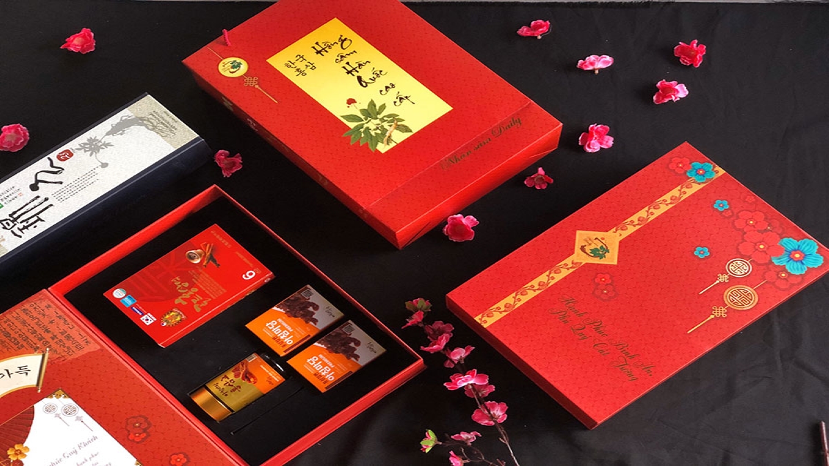 thiết kế hộp đựng quà tết