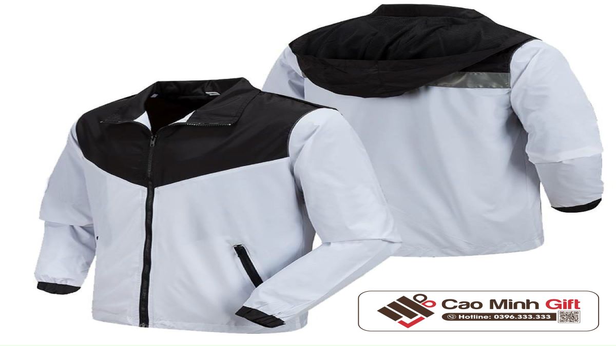 Aó khoác gió in logo