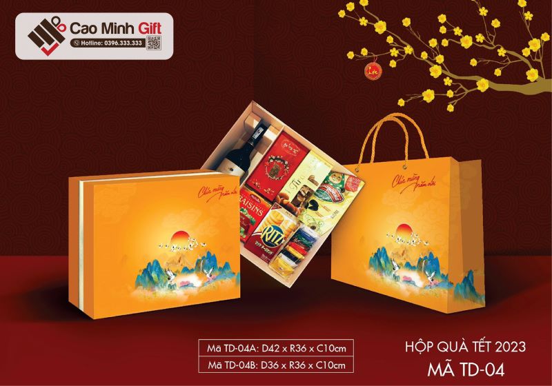 hộp quà biếu Tết