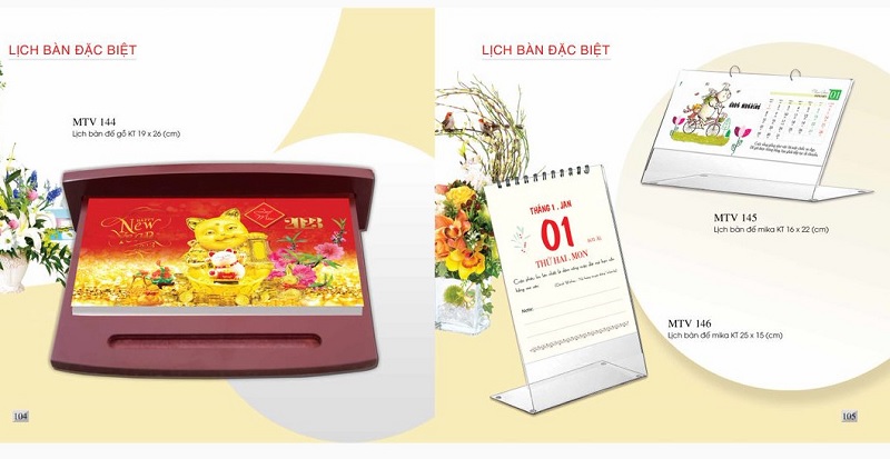 In lịch Tết 2023 - lịch để bàn đặc biệt
