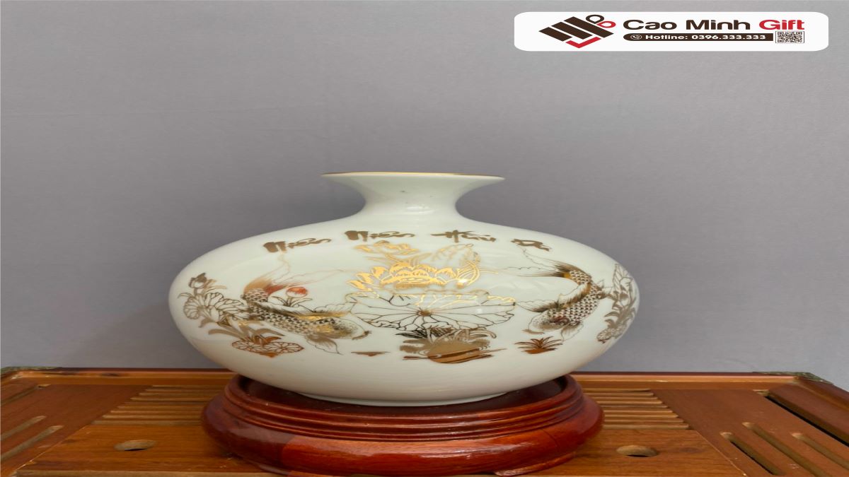 lọ hoa gốm sứ Bát Tràng