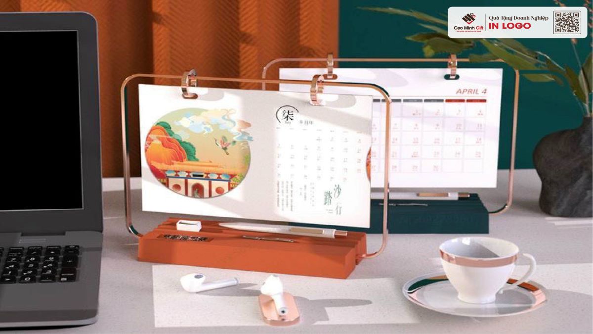 mẫu lịch tết in logo