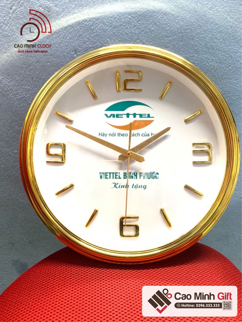 Cao Minh gift - chuyên cung cấp đồng hồ in logo số lượng lớn với nội dung theo yêu cầu của khách hàng