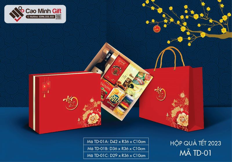 hộp giấy đựng quà tết