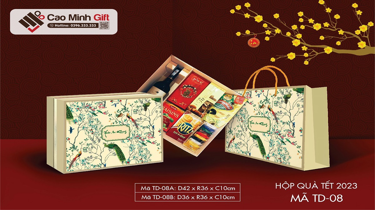 hộp giấy đựng quà tết
