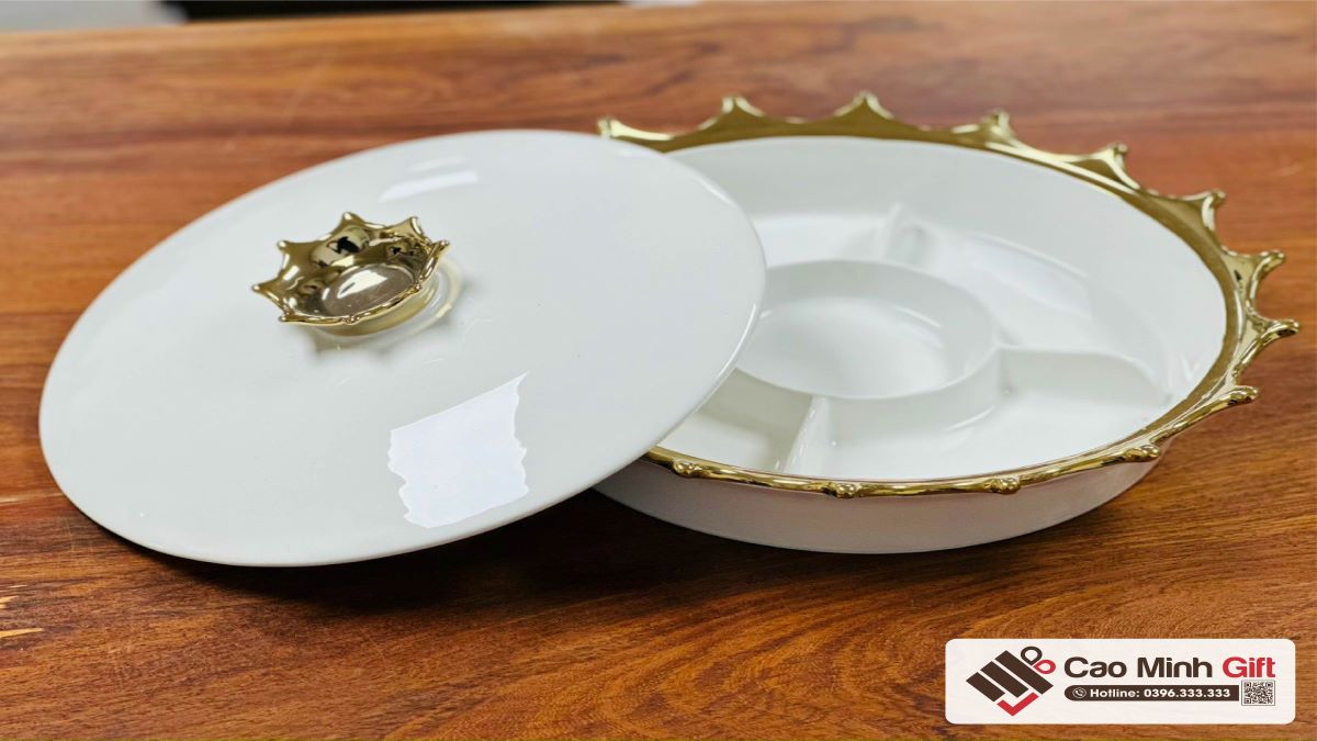 khay đựng mứt bằng sứ