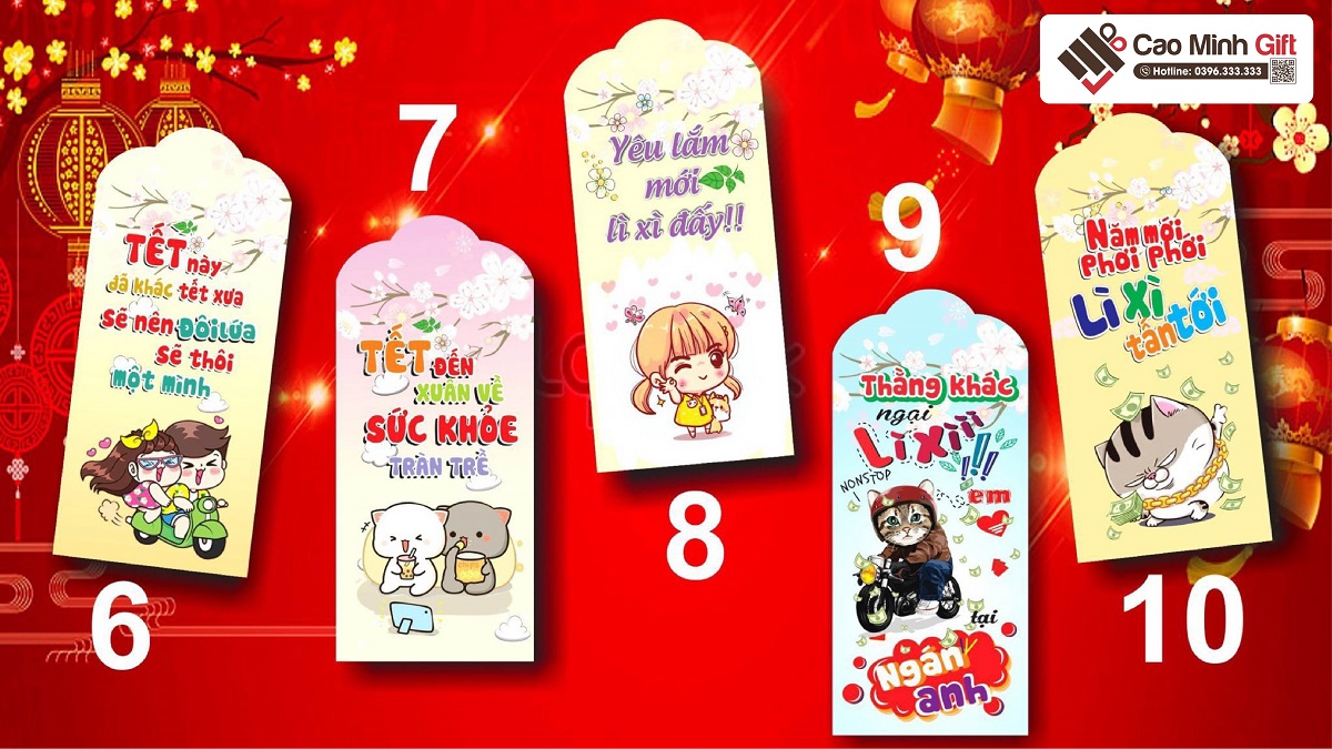 Phong bao lì xì in logo