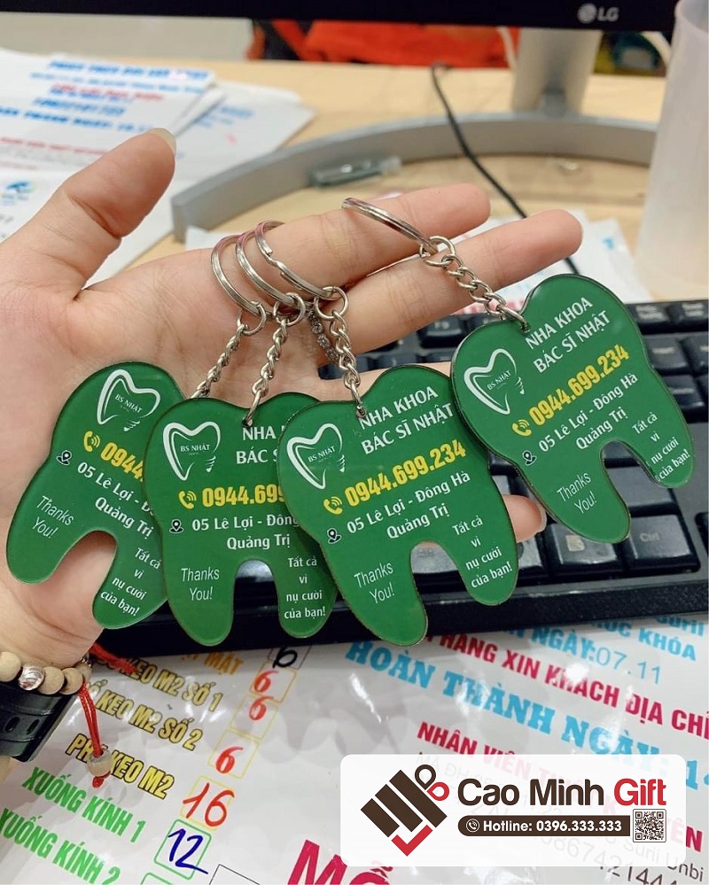 Móc chìa khóa in logo giá rẻ