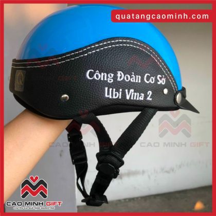 Cao Minh gift - Chuyên cung cấp mũ bảo hiểm nhựa nguyên sinh phối da theo yêu cầu làm quà tặng doanh nghiệp