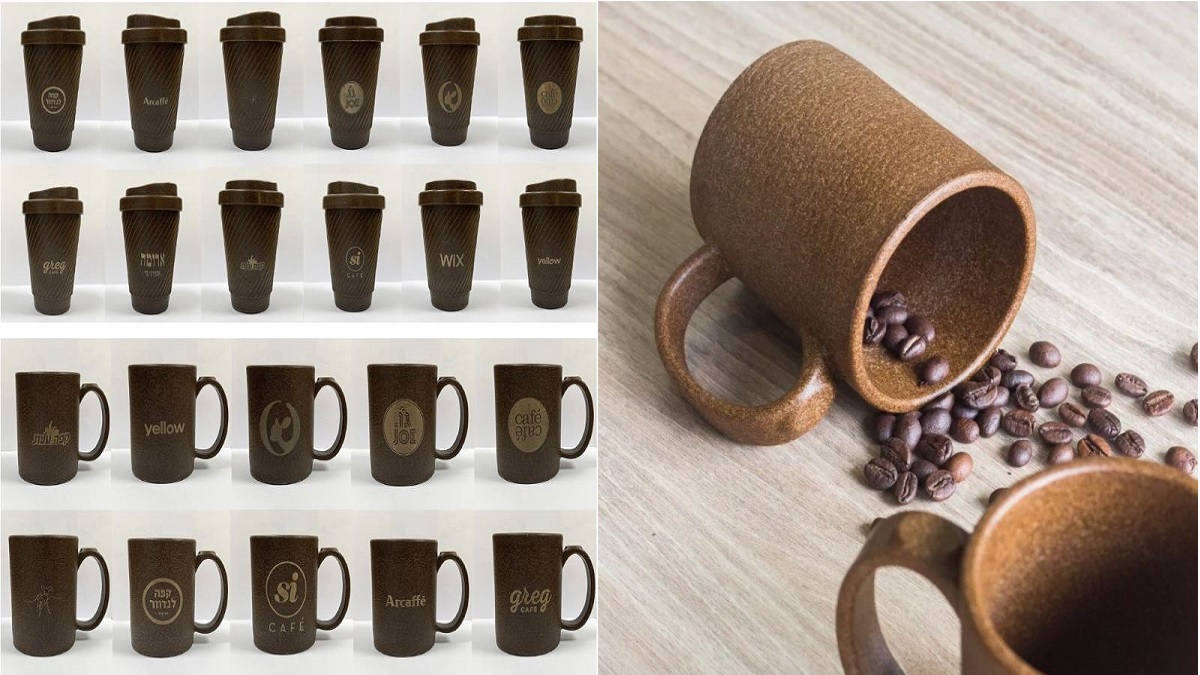 Ly cốc tách làm từ bã cà phê