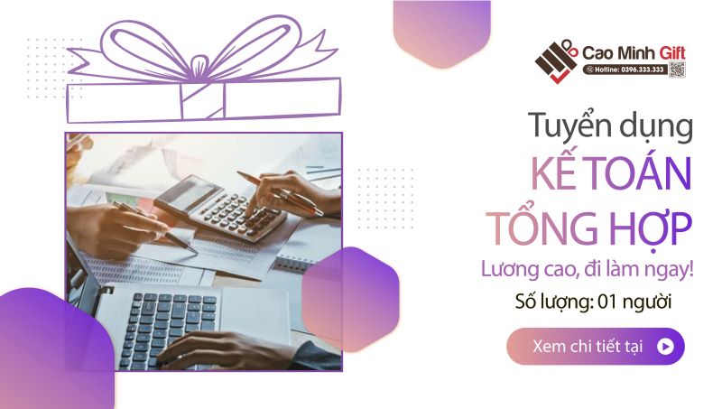 Tuyển dụng kế toán tổng hợp