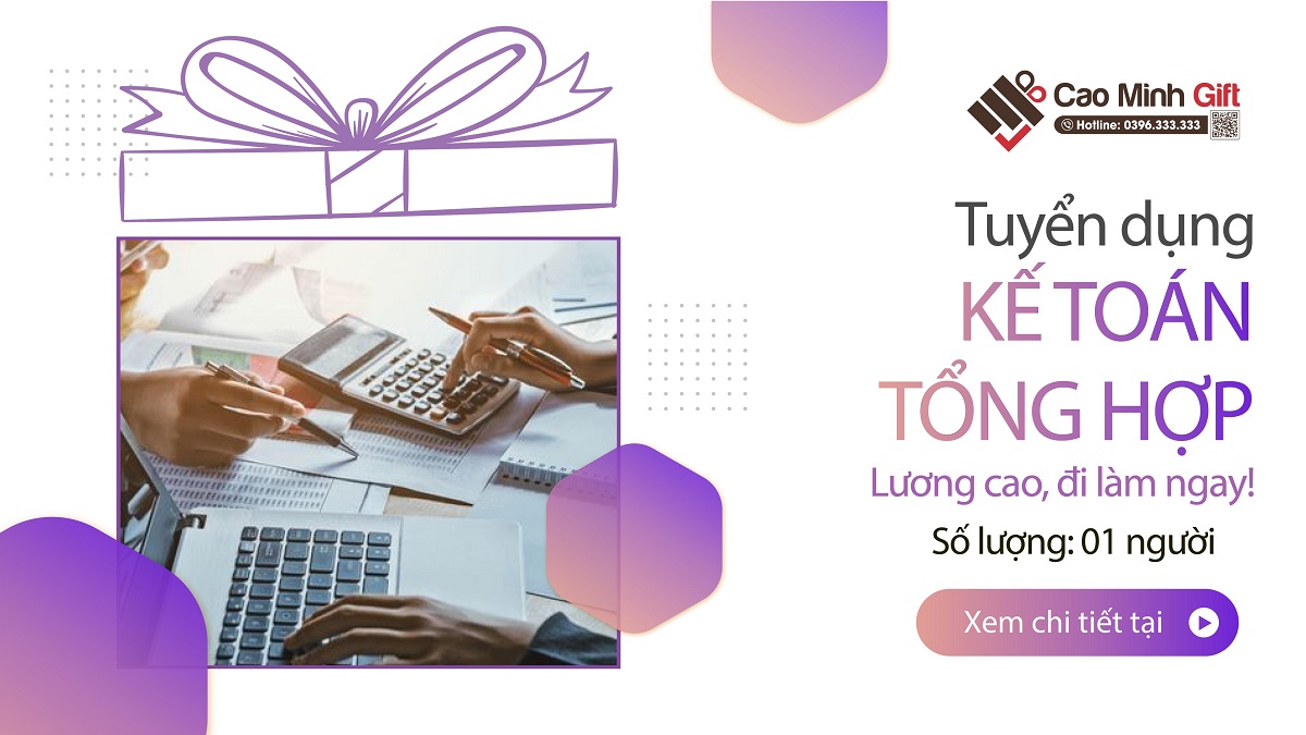 Tuyển dụng kế toán tổng hợp