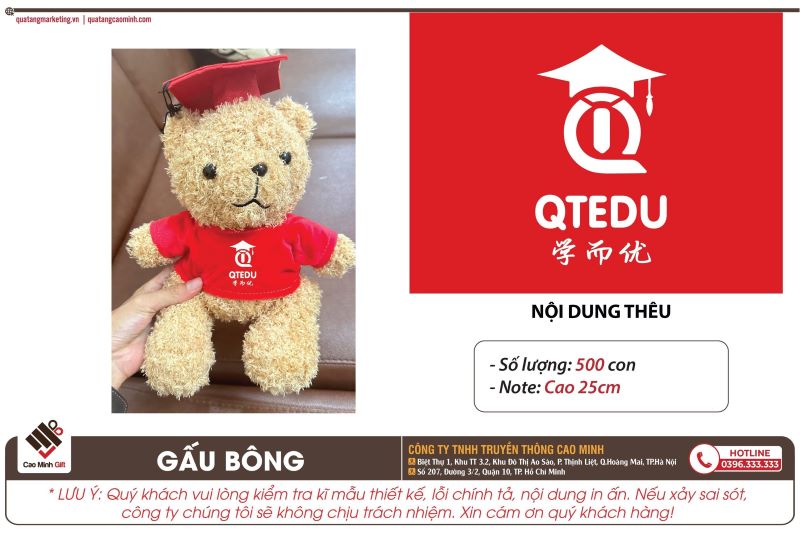gấu bông tốt nghiệp