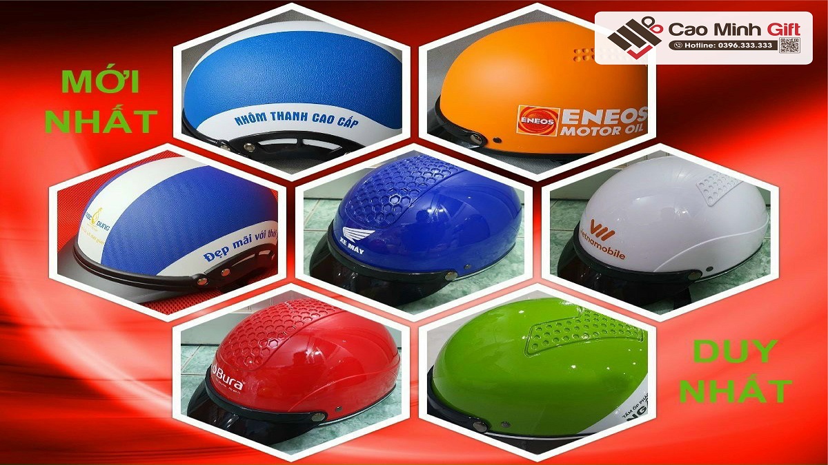 Mũ bảo hiểm marketing