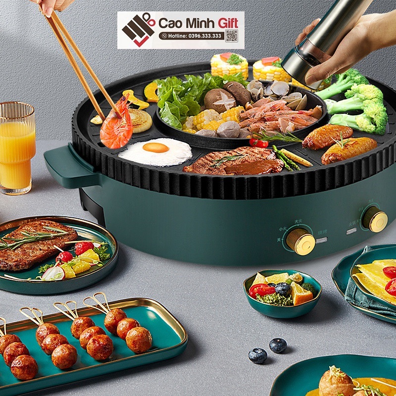 Bếp lẩu nướng in logo