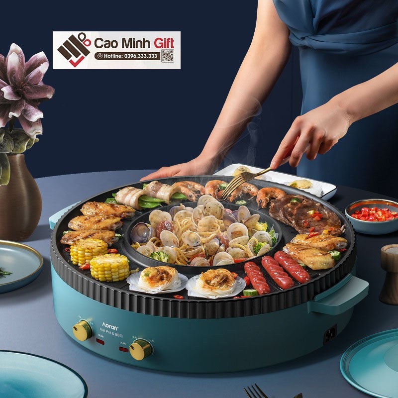 Bếp lẩu nướng in logo