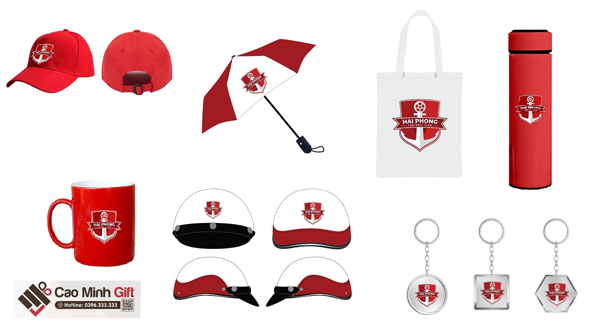 bộ quà tặng in logo Hải Phòng FC
