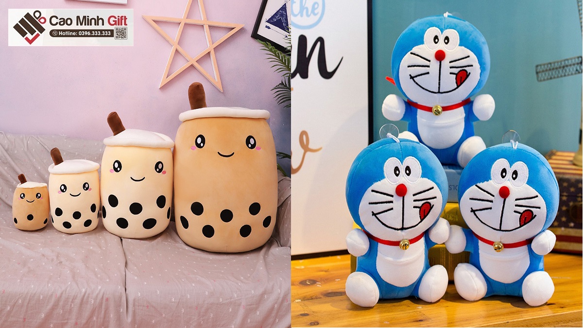 gấu bông in logo phù hợp làm quà tặng chiêu sinh