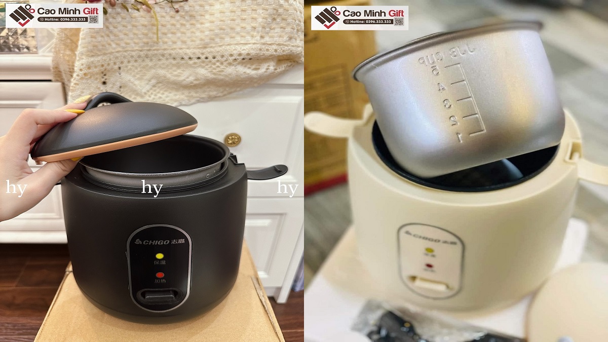 Nồi cơm điện mini Chigo in logo
