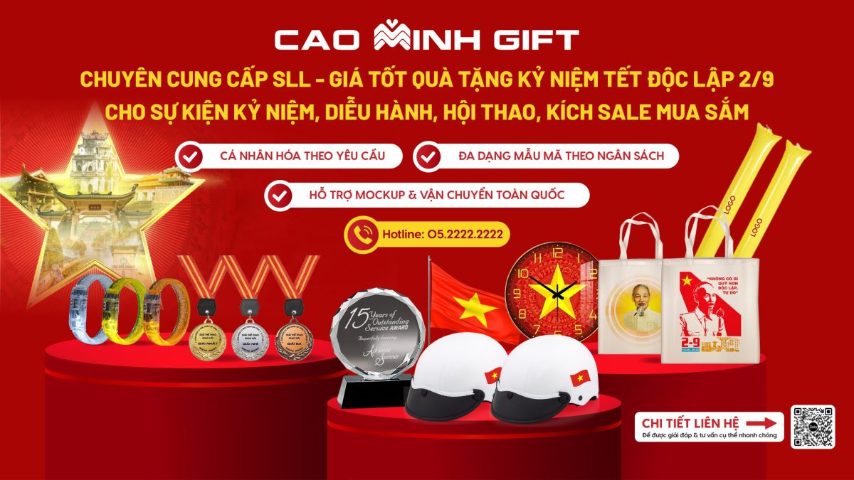 4 giải pháp quà tặng Quốc Khánh 2/9 ấn tượng nhất