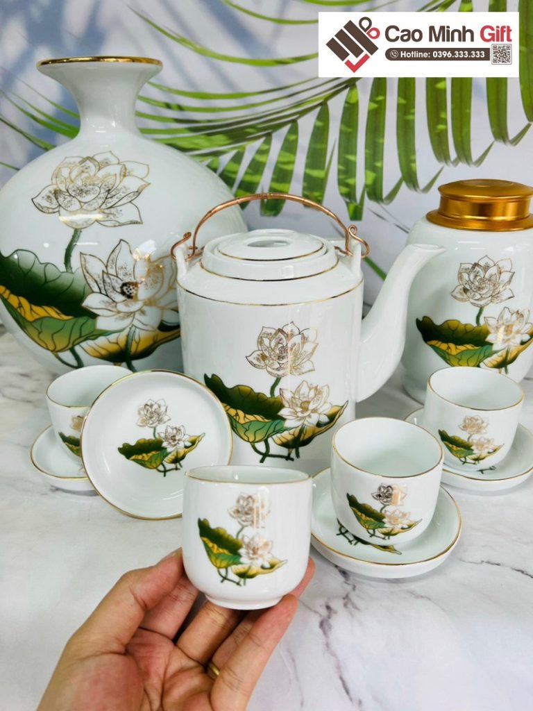 bộ ấm tích pha chè Bát Tràng