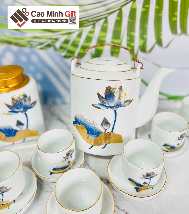 bộ ấm tích pha chè Bát Tràng