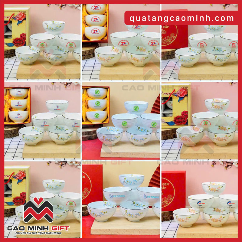 Bộ bát ăn cơm gốm sứ Cao Minh - Quà tặng Quốc Khánh 2/9 từ 100K đến 300K