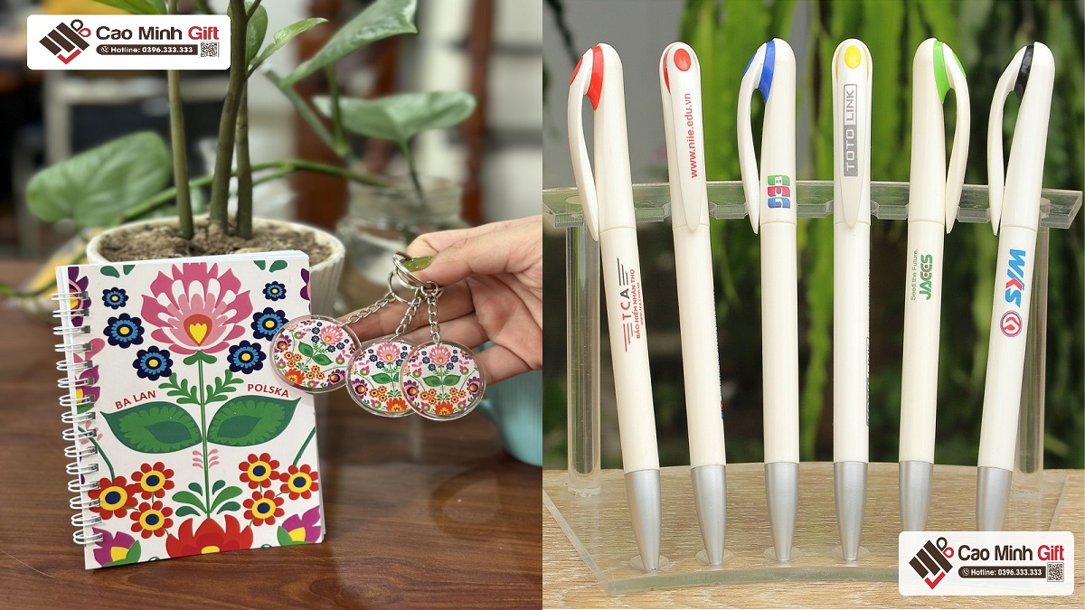 Dụng cụ học tập in logo