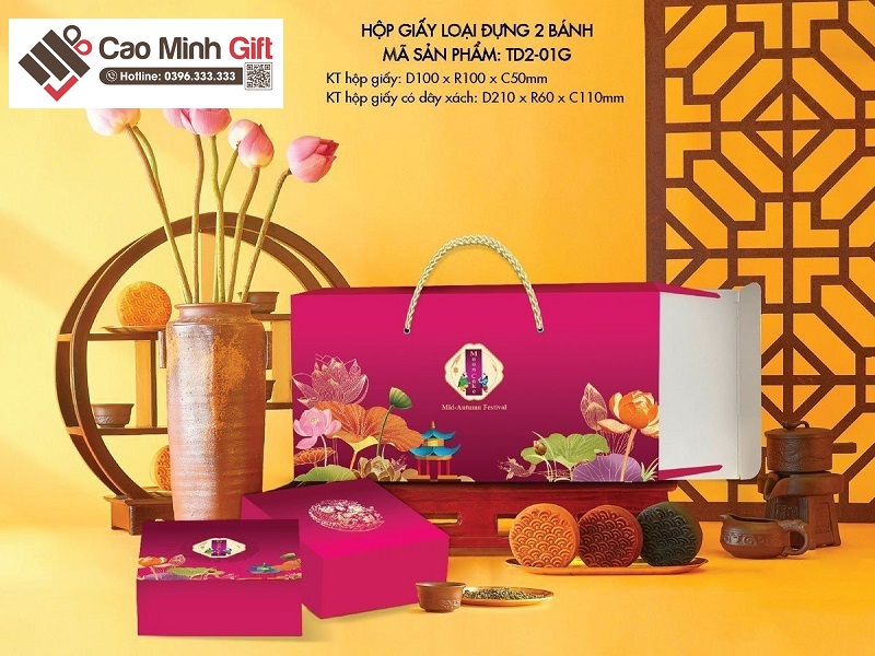 hộp 2 bánh trung thu