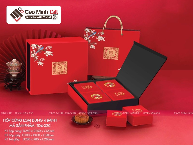 hộp 4 bánh trung thu