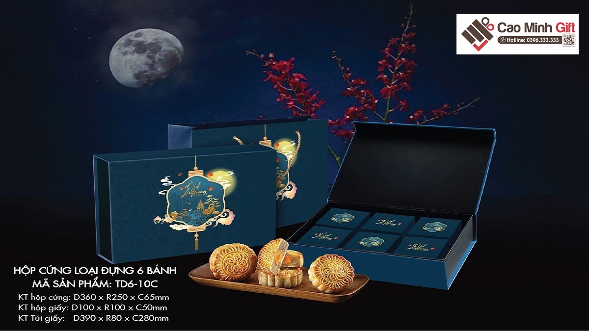 hộp đựng 6 bánh trung thu