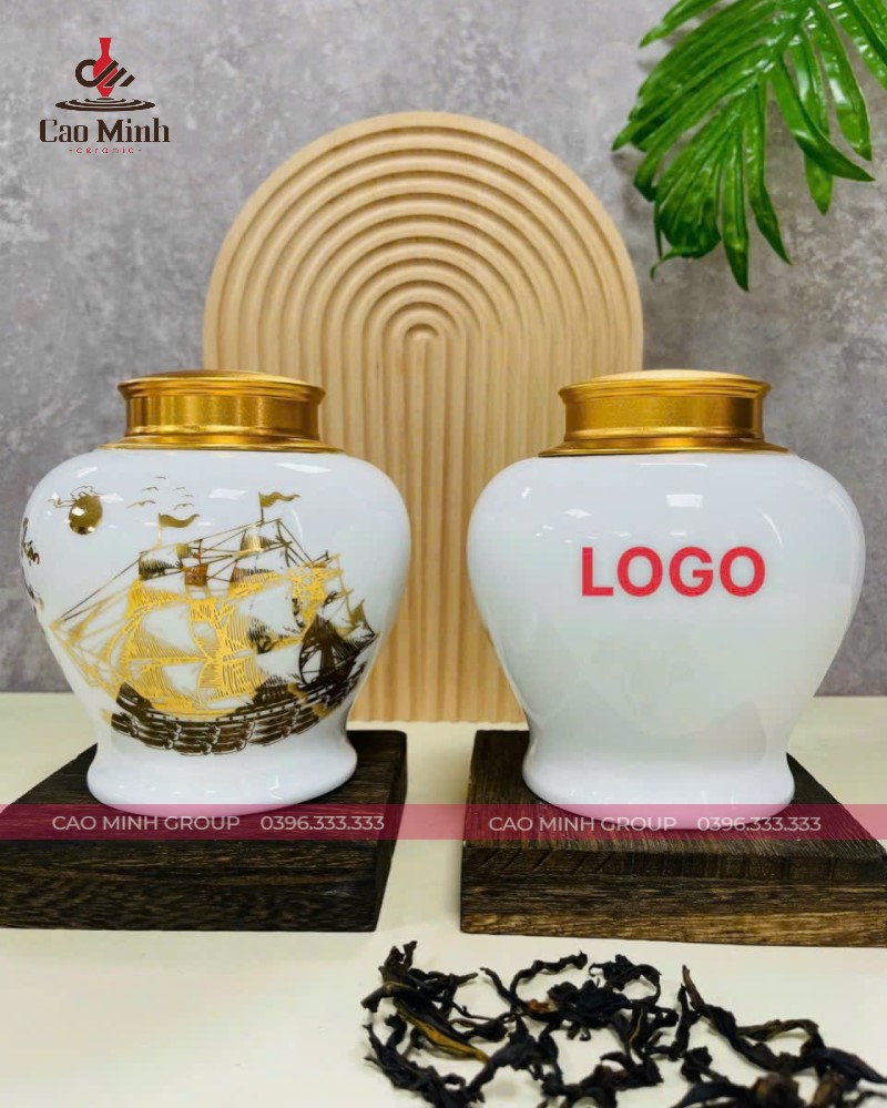 lọ sứ đựng trà cao cấp