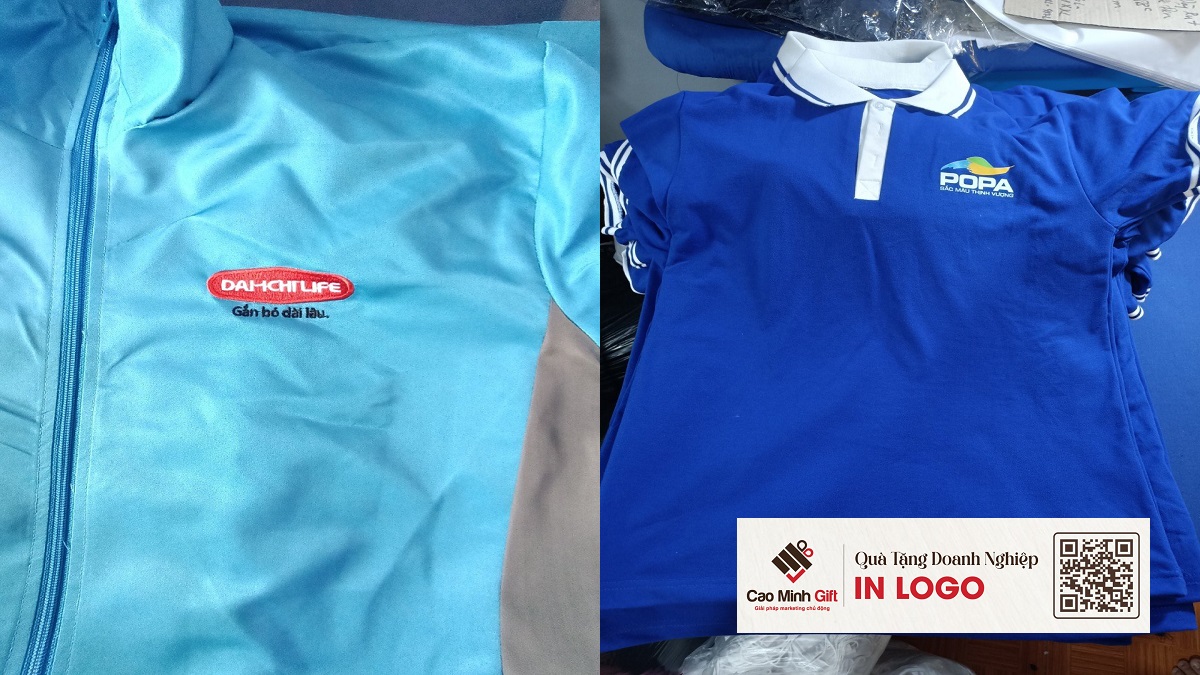 In logo lên áo đồng phục