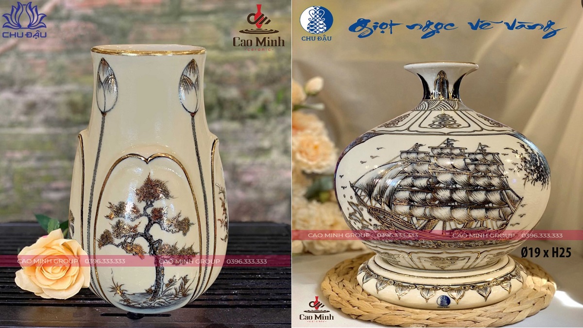 Bình gốm Chu Đậu