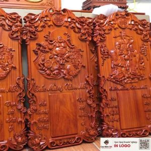 Đốc lịch gỗ Phúc Lộc Thọ Tết 2024