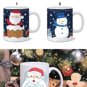 Cốc sứ in hình ông già Noel